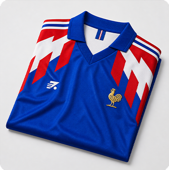 Blue football kit