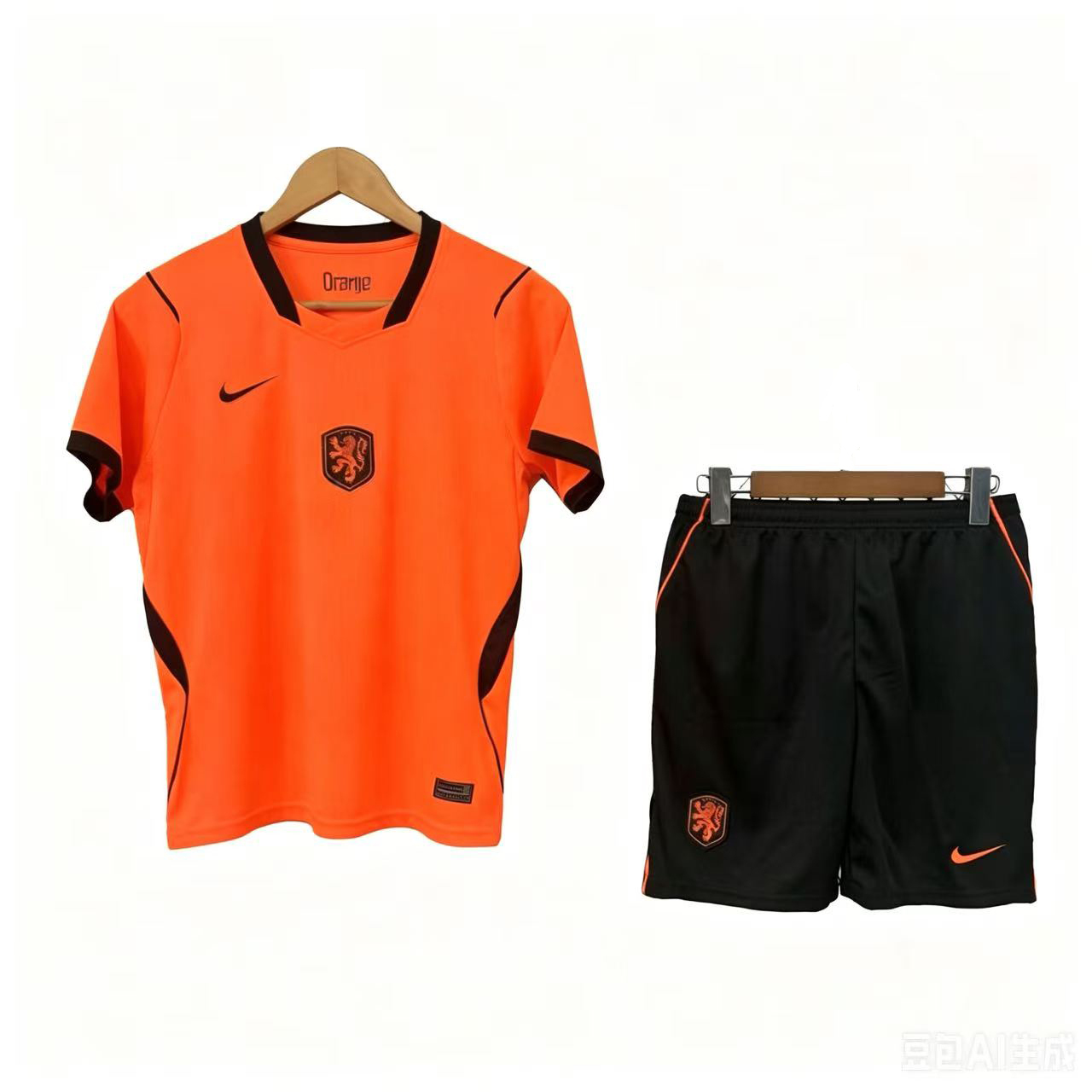 2026 World Cup Netherlands Home Children's Football Shirt Set Fan Edition 16-28