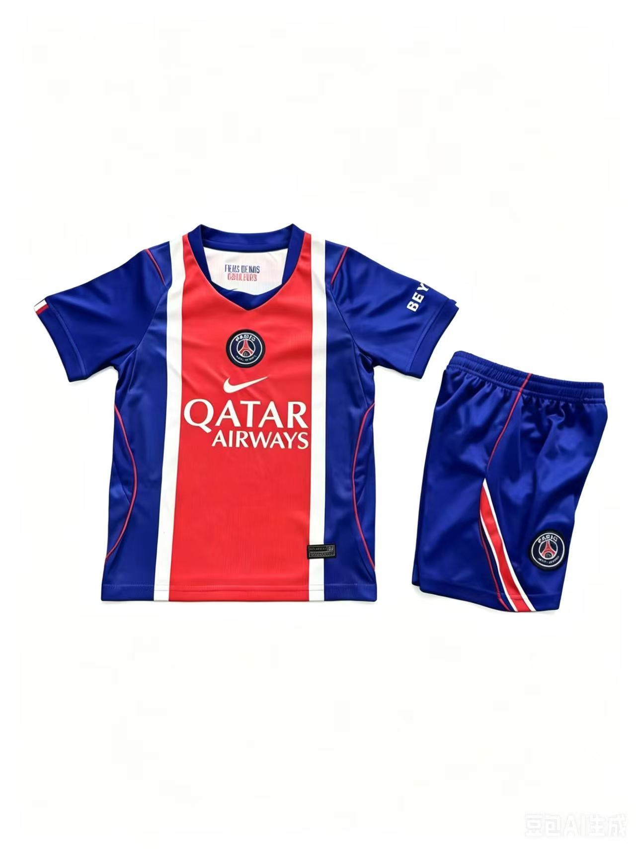 26-27 season Paris Saint Germain home children's football jersey set fan version