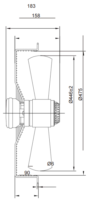 AC Axial Fans Ø450