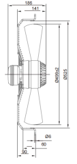 AC Axial Fans Φ500