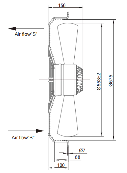 AC Axial Fans Φ550