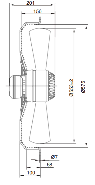 AC Axial Fans Φ550