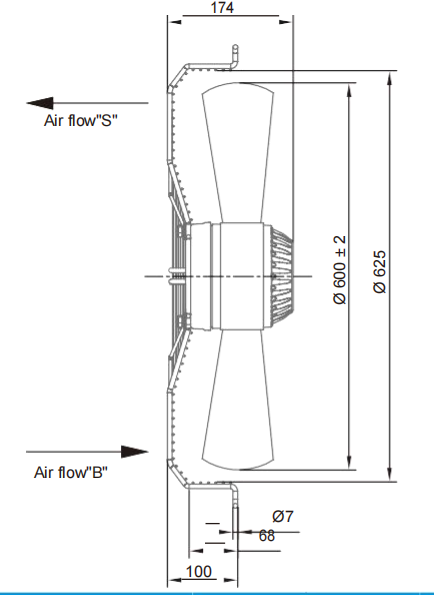 AC Axial Fans Φ600
