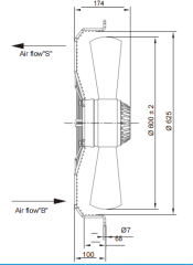 AC Axial Fans Φ600