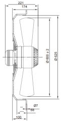 AC Axial Fans Φ600