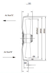 AC Axial Fans Φ630
