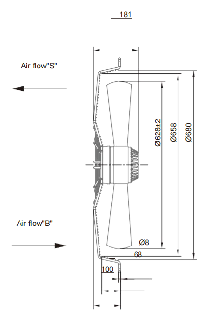 AC Axial Fans Φ630