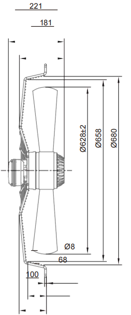 AC Axial Fans Φ630
