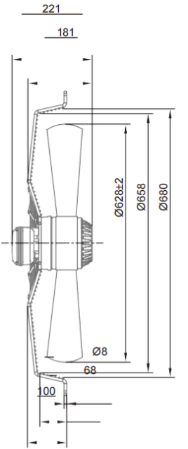 AC Axial Fans Φ630