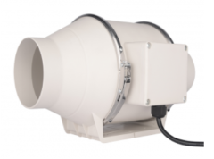Plastic oblique flow duct fan Φ100-2