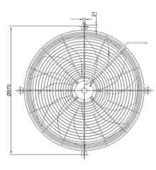 AC Axial Fans  Φ800
