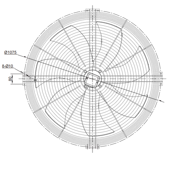 AC Axial Fans Φ910