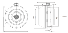 AC DUCT FANS  Φ355