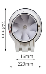 Silent duct fan  Φ150