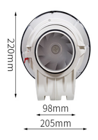 Silent duct fan  Φ100