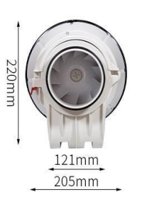Silent duct fan  Φ125