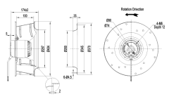 AC centrifugal fan  Φ400