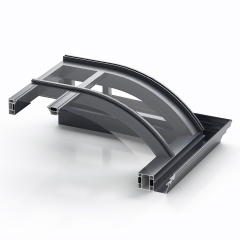 Fluid Dynamics Curved Arch Aluminum Window Sunroom,Juheintl,Piaget Series Fluid Dynamics Curved Arch Sun-room | 6m Seamless
