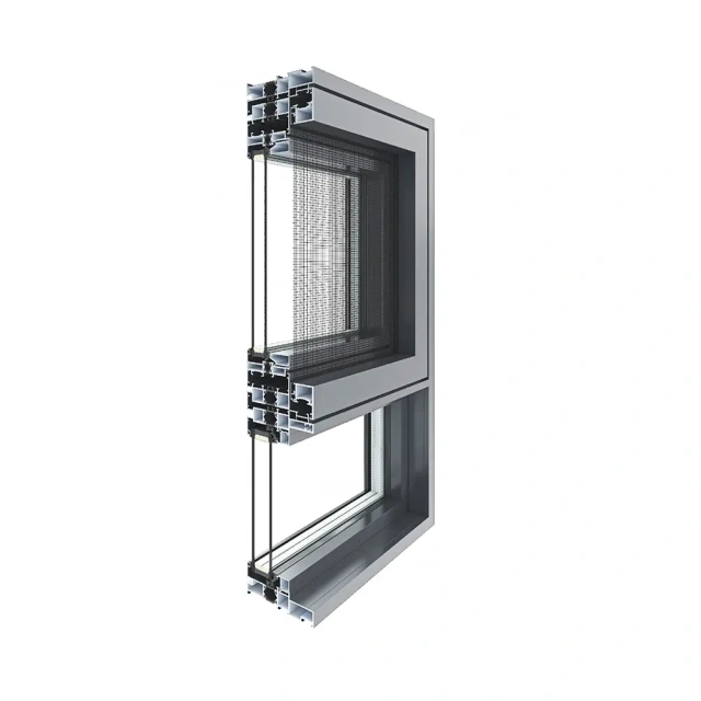 سلسلة النوافذ // سلسلة زينيث 118، نافذة بشبكة مدمجة ونافذة مفصلية | جوهينتل
