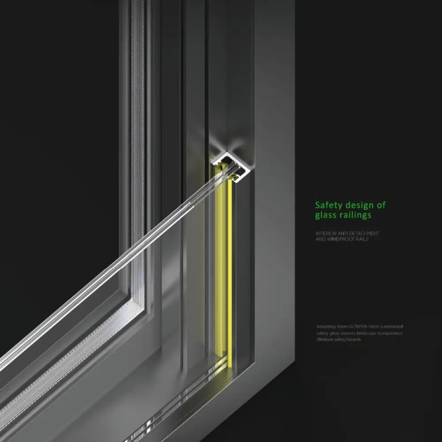 Serie de ventanas // Ventana corredera de presión lateral Zenith Serie 130 | Juheintl