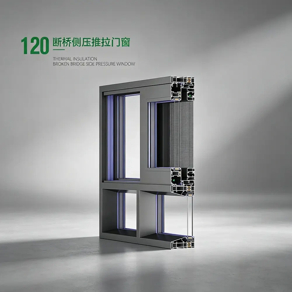 Serie de ventanas // Ventana corredera de presión lateral Zenith Serie 130 | Juheintl
