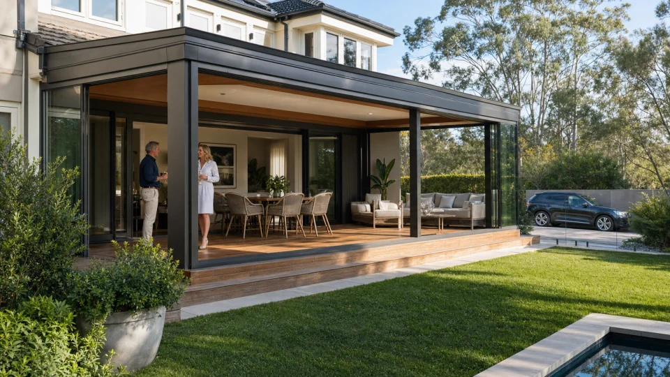 Attached aluminium sunroom application