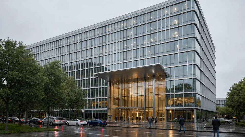 Office curtain wall project application