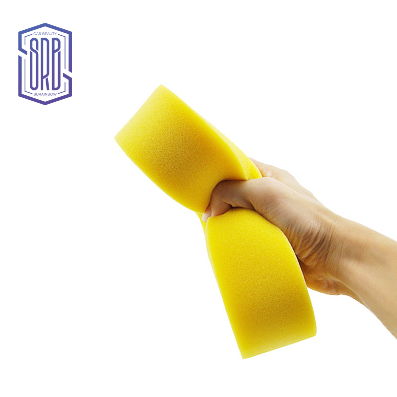 Hot selling microfiber cleaning mesh sponge 2 sided car washing sponge