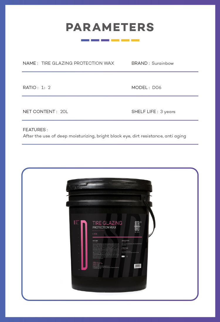 SRB1: 2 Tire glazing protection wax