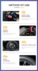 S6 Black Wet Look Tire Shine