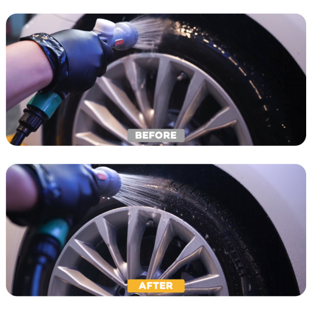 SRB Black Wet Look Tire Shine S6 Tire Coating