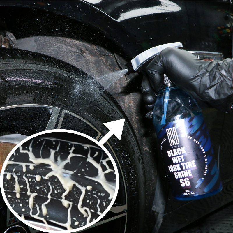 SRB Black Wet Look Tire Shine S6 Tire Coating