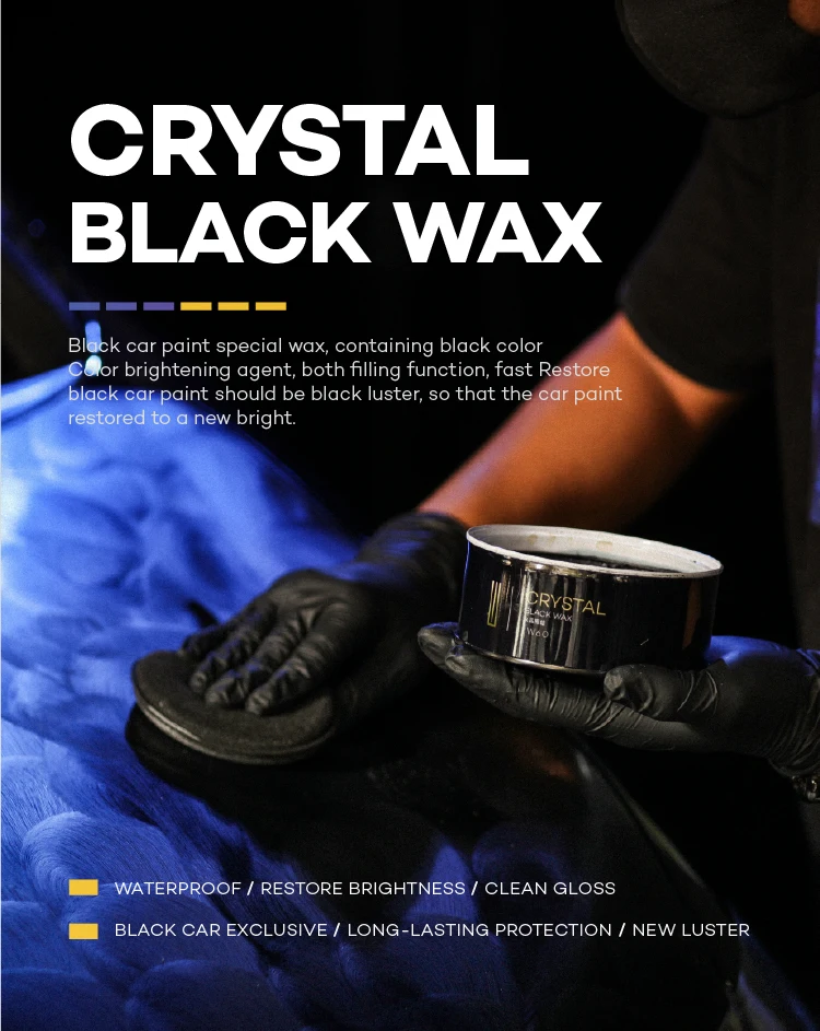W60 SRB Crystal Black wax Car Polishing  Detail Care  Gloss Protection for Black Cars