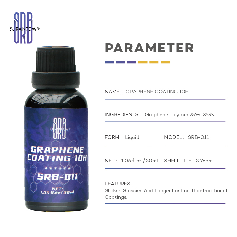 SRB 008 SRB Nano Coating Graphene Ceramic Coating Car Ceramic Sealant 9H+ Years of Long-Lasting Protection Ultra High Gloss