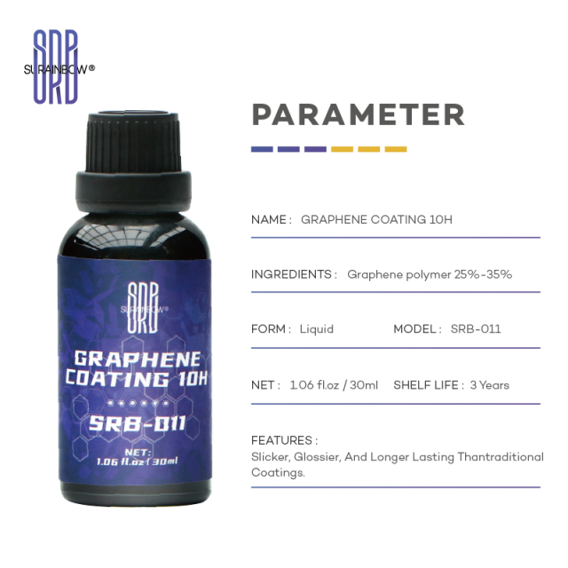 SRB 008 SRB Nano Coating Graphene Ceramic Coating Car Ceramic Sealant 9H+ Years of Long-Lasting Protection Ultra High Gloss