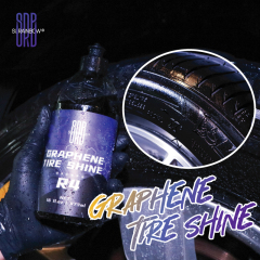 SRB Graphene Tire Shine is used to add shine to and protect car tires.