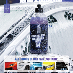 SRB Crystal Car Wash and Wax S4  Auto Care Fluid: CarSoap, UV Protection, Prevents Fading & Aging, Berry Scent