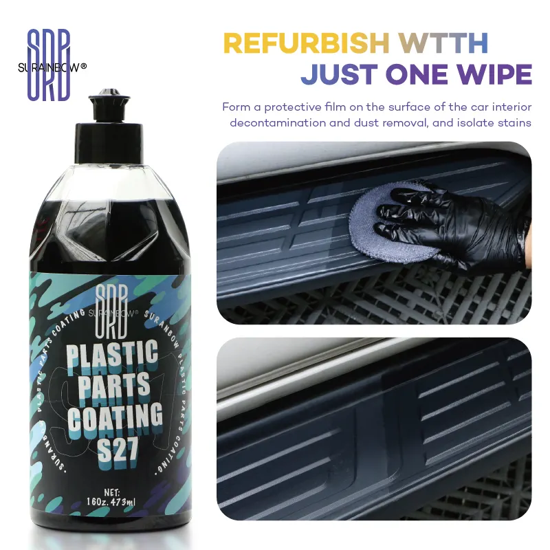 Surainbow Car Plastic Parts Coating Rubber Retreading Coating Paste Crystal Clear Shine Anti Fading Protection Agent S27