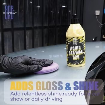 Car Liquid Wax Polish Long Lasting Gloss Hydrophobic Auto Paint Care Liquid Car Wax for Detailing SRB S29