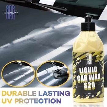 Car Liquid Wax Polish Long Lasting Gloss Hydrophobic Auto Paint Care Liquid Car Wax for Detailing SRB S29