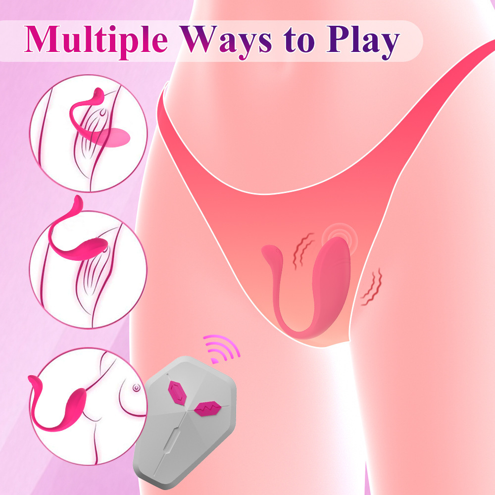 Remote-controlled egg launcher + APP remote control for female wearable flirtation and self-pleasuring device