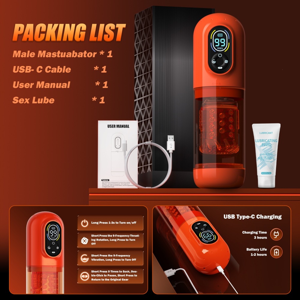 Third generation telescopic rotating suction vibration airplane cup APP version for men's penis thrusting sexual pleasure