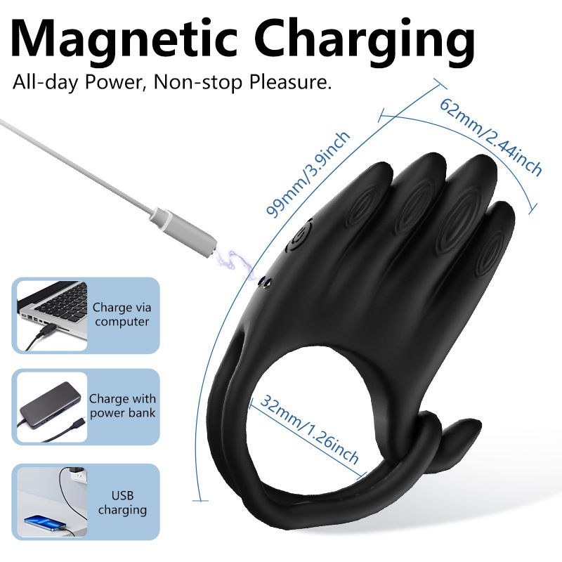 Golden Palm Multi Play Method Lock Essence Ring Couple Co Shake Bundle Egg Male Female Multi Play Stimulating Masturbation Sex Device