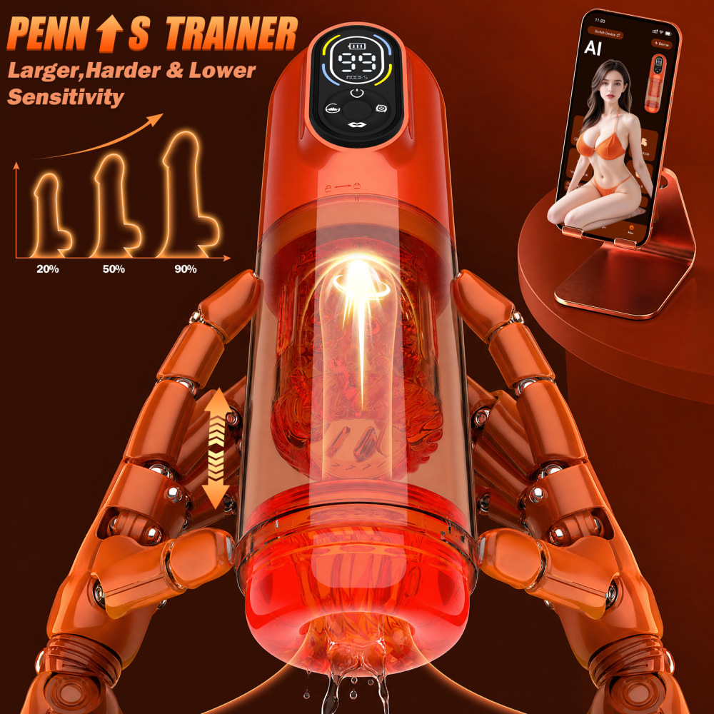 Third generation telescopic rotating suction vibration airplane cup APP version for men's penis thrusting sexual pleasure