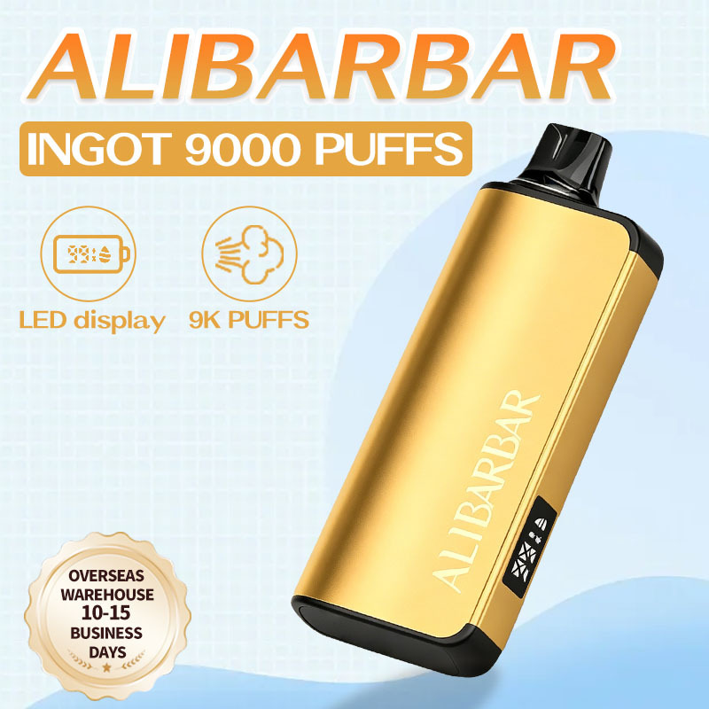 Overseas warehouse 10-15 days.Alibarbar Ingot 9000 Disposable Vape