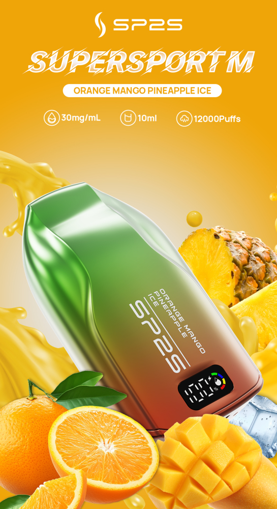 Overseas warehouse  SP2S SUPERSPORTM 9,000 puffs of disposable e-cigarettes Rechargeable Disposable