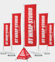Wassergefüllte Straßenflagge mit Sockel, MEIN SHOP, Wassergefüllte Straßenflagge mit Sockel