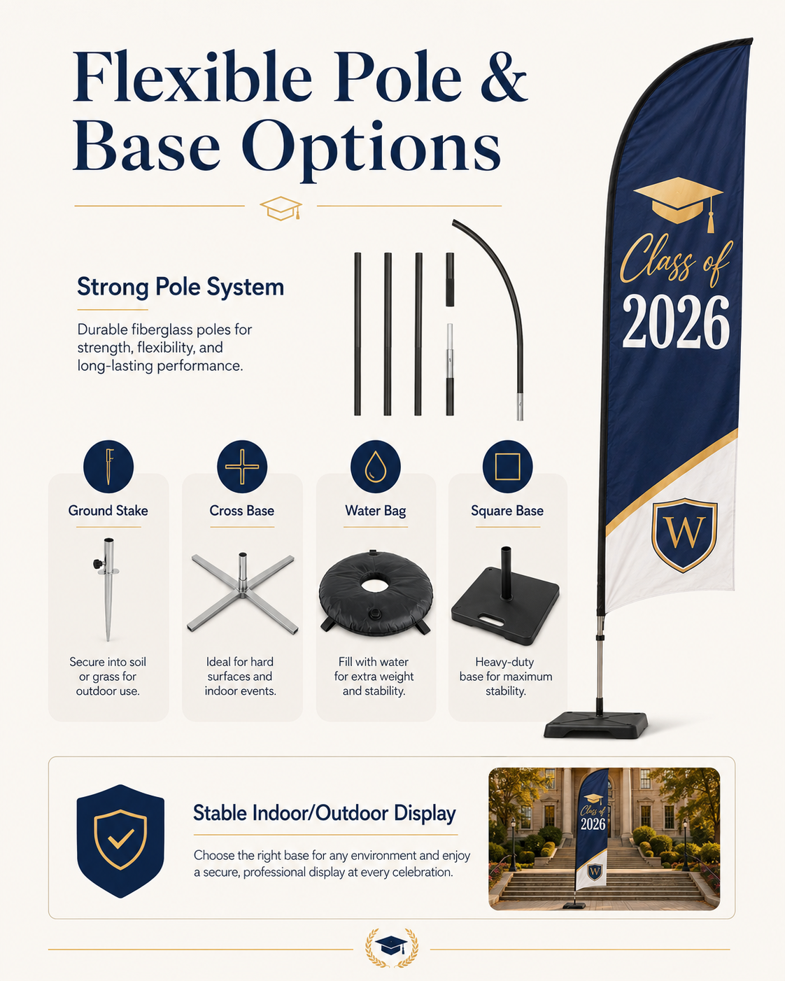 Custom Graduation Feather Flags,Custom Flags & Banners Manufacturer | Low MOQ, Fast Turnaround,Custom Graduation Feather Flags