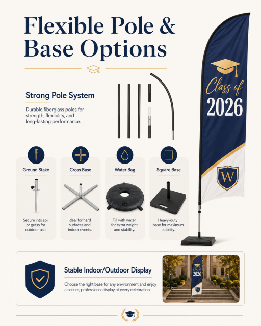 Custom Graduation Feather Flags,Custom Flags & Banners Manufacturer | Low MOQ, Fast Turnaround,Custom Graduation Feather Flags